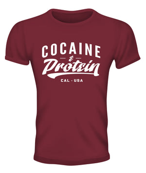 Cocaine & Protein T-Shirt (Maroon)